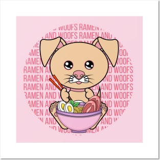 All I Need is ramen and dogs, ramen and dogs, ramen and dogs lover Posters and Art